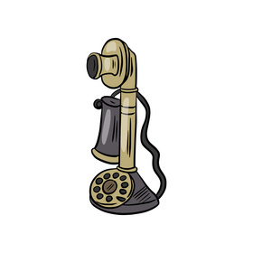 Roman Column Candlestick Telephone clipart