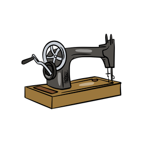Vintage Sewing Machine clipart
