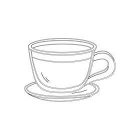 Black Coffee black and white clipart