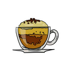 Caramel Frappuccino clipart