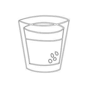 Coffee black and white clipart