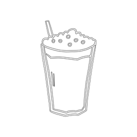 Raf Coffee black and white clipart