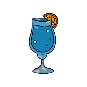 Blue Hawaii Cocktail clipart