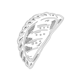 Bread black and white clipart