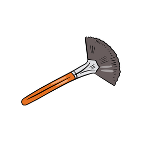 Highlighting Makeup Brush clipart
