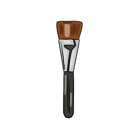 Powder Makeup Brush clipart