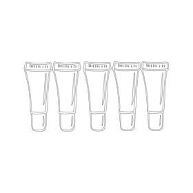 Makeup cream set black and white clipart