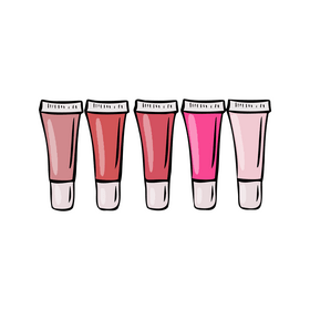 Makeup cream set clipart