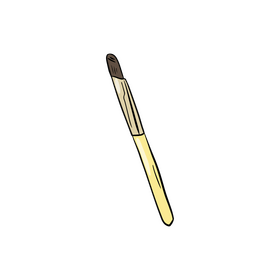 Cosmetic Brush clipart
