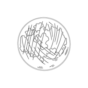 Europe on earth black and white clipart