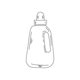 Laundry detergent black and white clipart