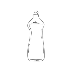 Detergent black and white clipart