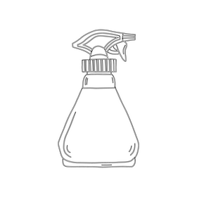 Sprayer black and white clipart