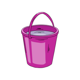 Purple plastic bucket clipart