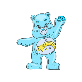 Blue care bears clipart