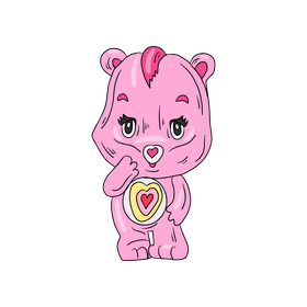 Pink care bears clipart