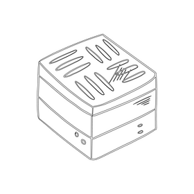 Cream cake black and white clipart