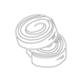 Cookies black and white clipart