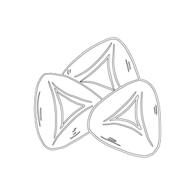 Cookies black and white clipart