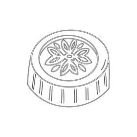 Cookies black and white clipart
