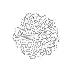 Biscuits black and white clipart