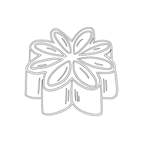 Chocolate candy black and white clipart