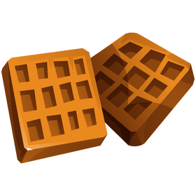 Belgium waffles clipart