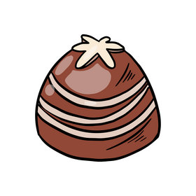 Milk chocolate candy clipart