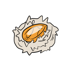 Fried egg candy clipart