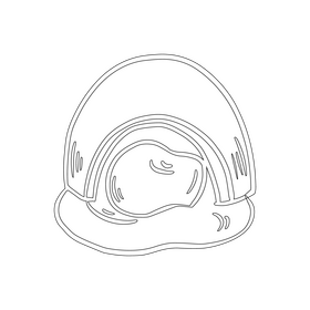 Jam filled chocolate black and white clipart