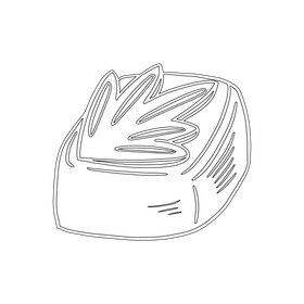 Chocolate black and white clipart