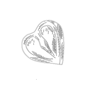 Dried fruit black and white clipart