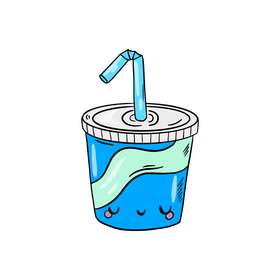Kawaii drink clipart