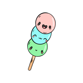 Kawaii lollipop clipart