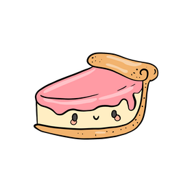 Kawaii pie clipart
