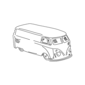 Truck black and white clipart