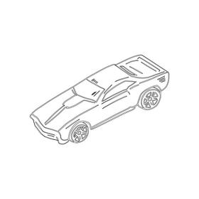 Car black and white clipart