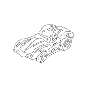 Car black and white clipart
