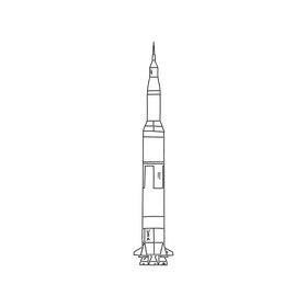 Rockets BW 07 clipart