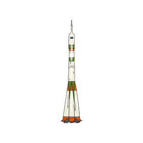 Space rocket clipart
