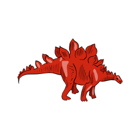 Stegosaurus dinosaur clipart