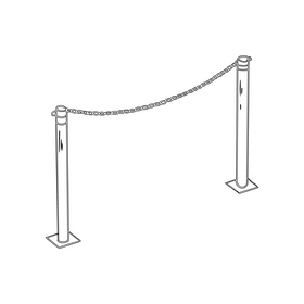 Tape roadblock black and white clipart