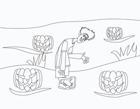 Jonathan hotel transylvania black and white vector