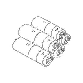 Rolled towels drawing black and white clipart free download