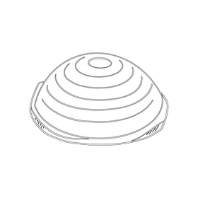 Gym fitness balance trainer black and white clipart