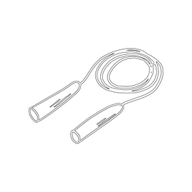 Jump skipping rope black and white clipart