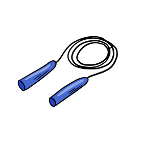 Jump skipping rope clipart