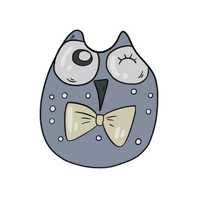 Animal pillow for kids clipart