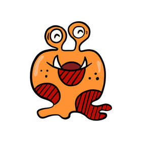 Jelly Monsters drawing clipart