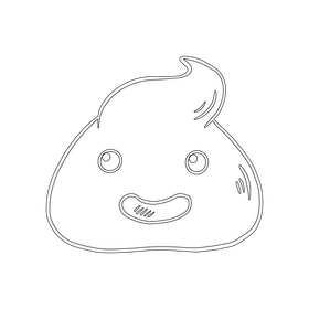 Jelly Monsters drawing black and white clipart